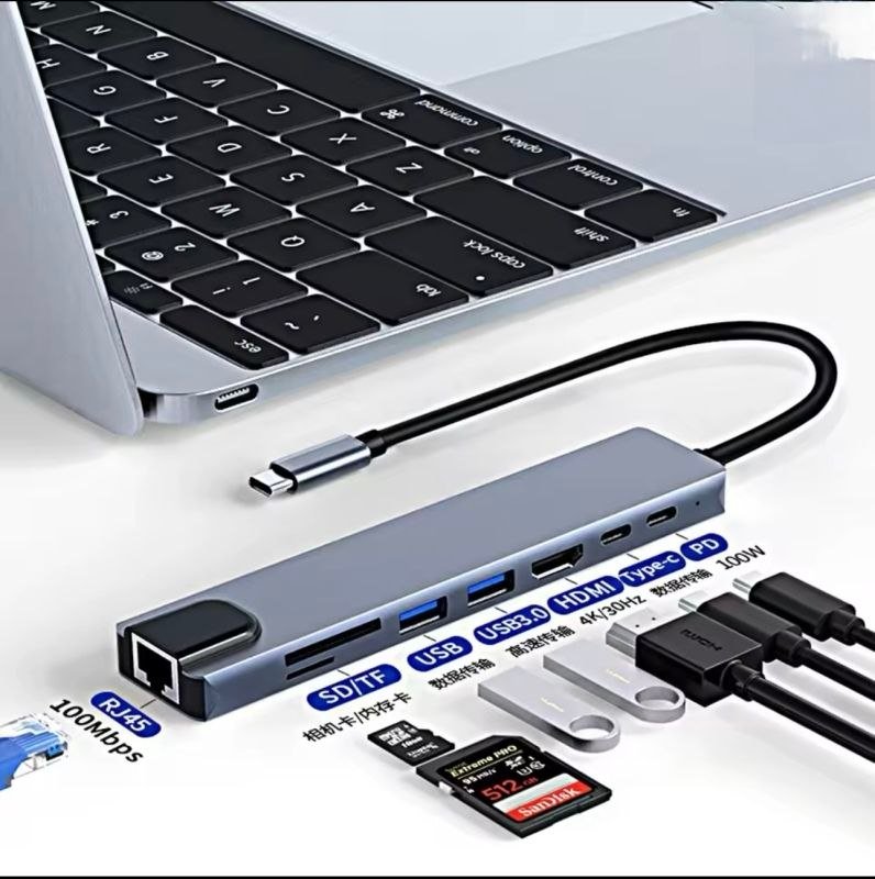8-in-1 Type-C Adapter view 2
