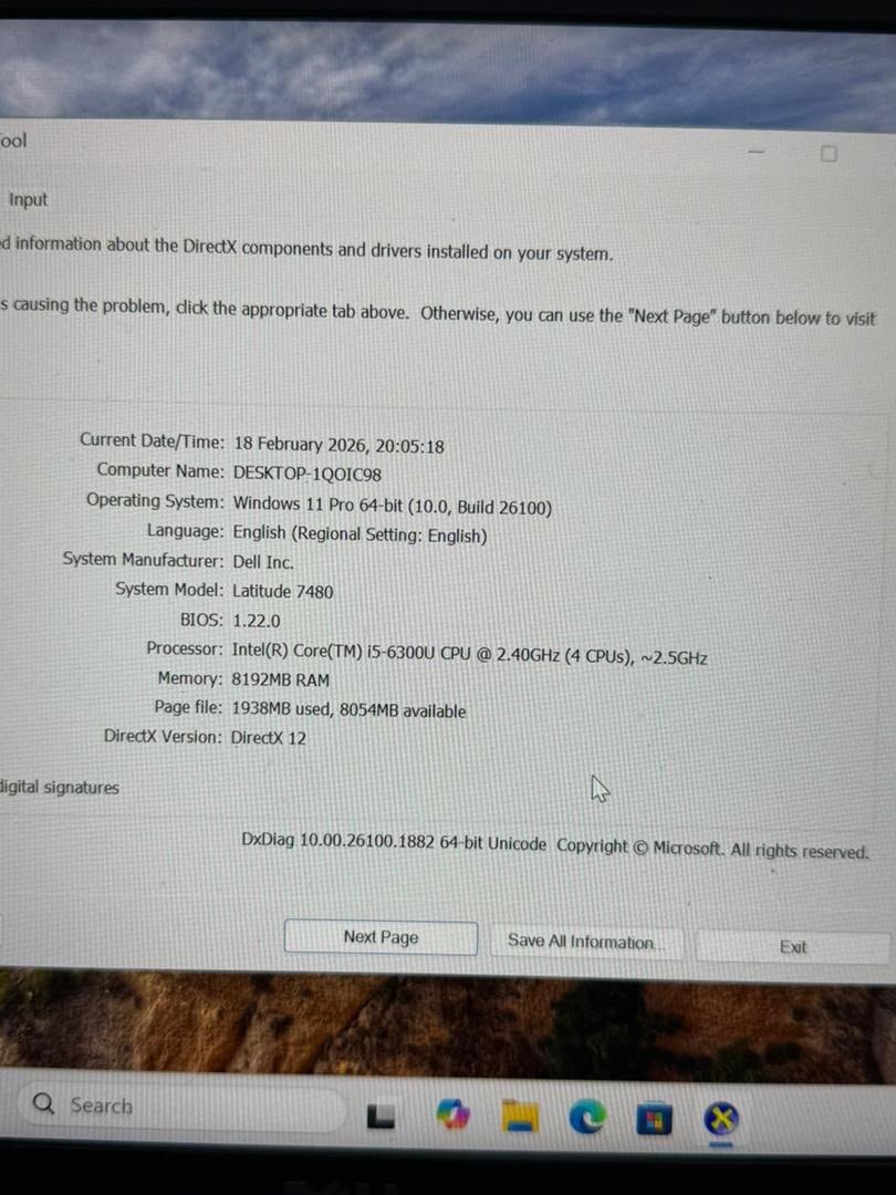 Dell Latitude 7480 i5 6th Generation view 4