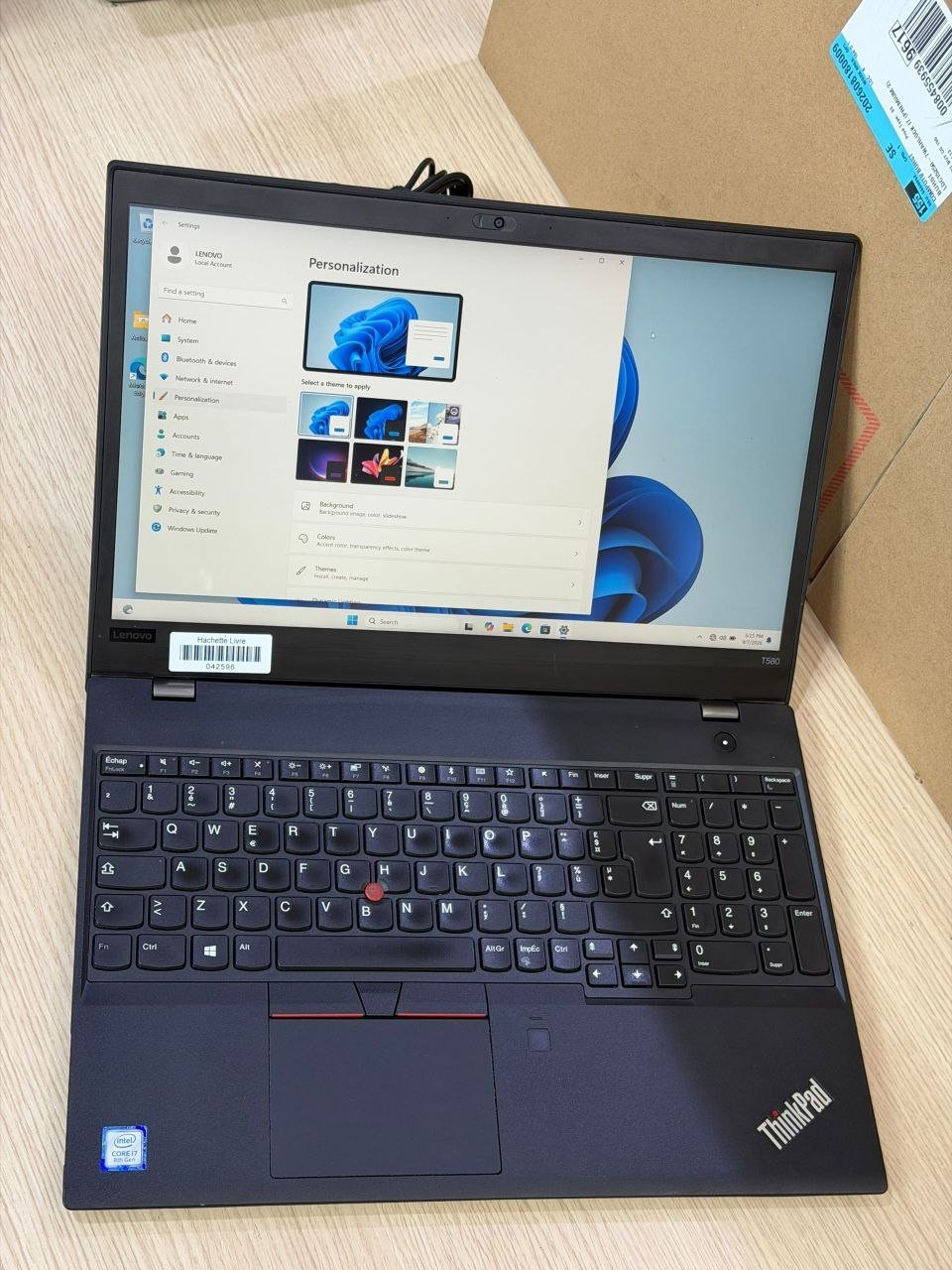 LENOVO ThinkPad T580 8TH GEN-Intel® Core™ i7 view 1