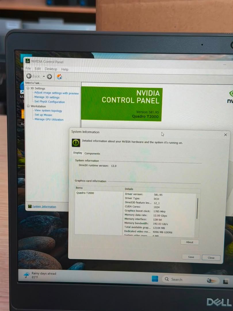 Dell Precision 7550 Workstation i7-10th Generation view 5